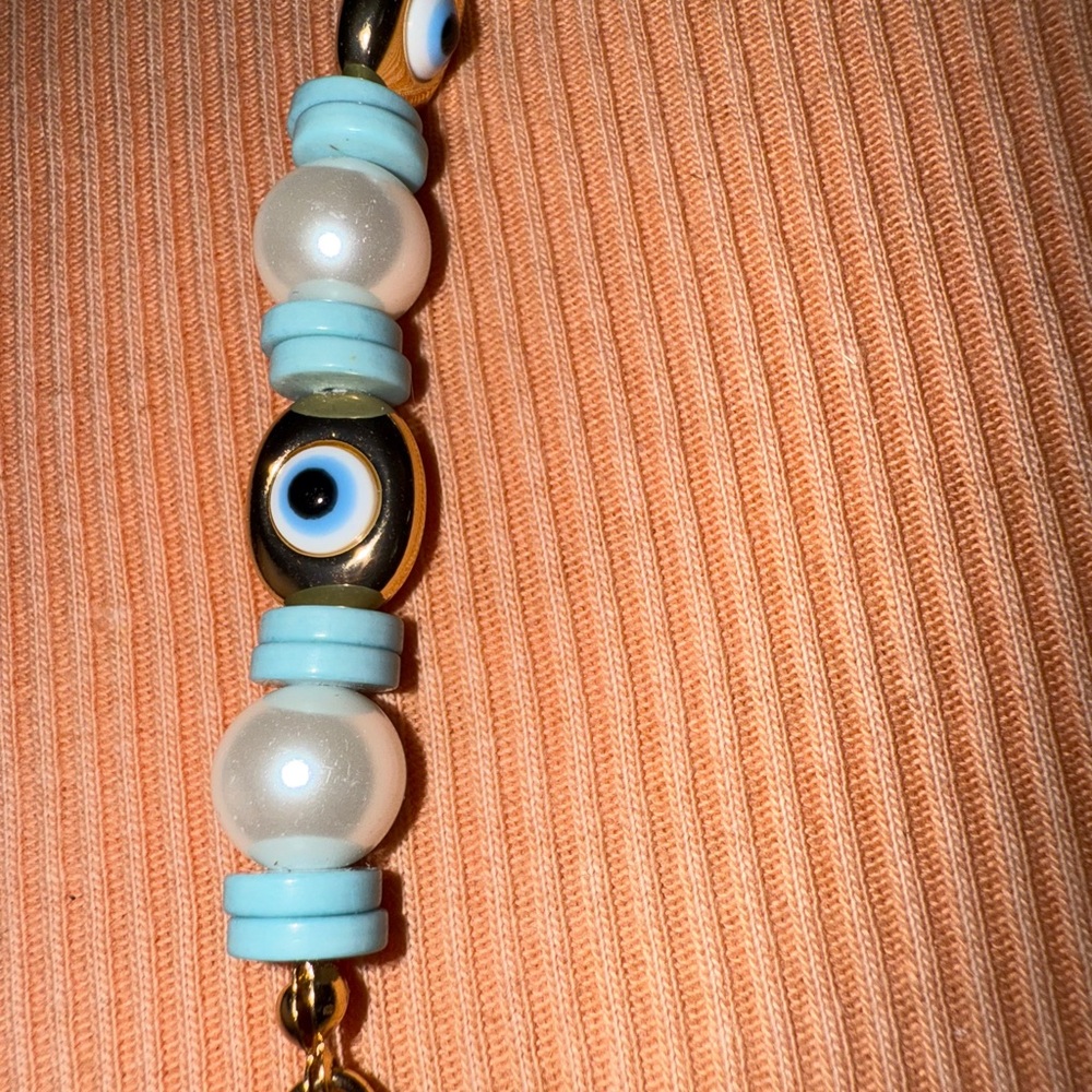 Lindsay beaded necklace, evil eye - Picture 7 of 10